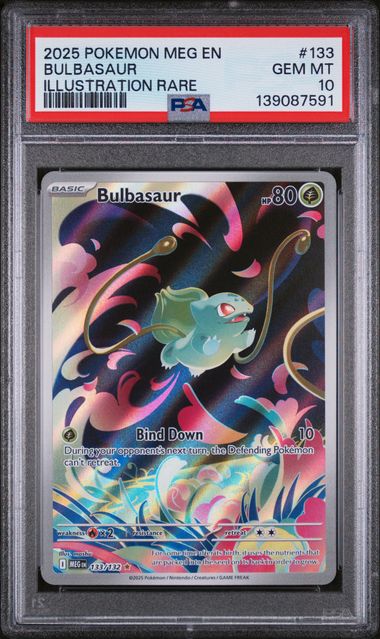 Bulbasaur 133/132 Mega Evolution PSA 10 139087591
