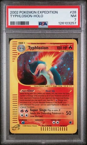 Typhlosion - Holo 28/165 Expedition PSA 7 126103257