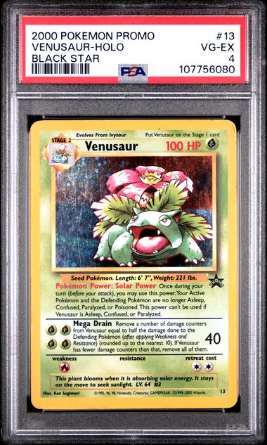 Venusaur (13) Black Star Nintendo Power Promo PSA 4 107756080