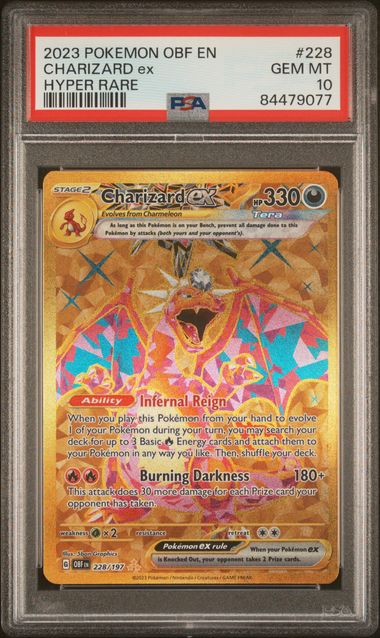 Charizard ex 228/197 Obsidian Flames PSA 10 84479077