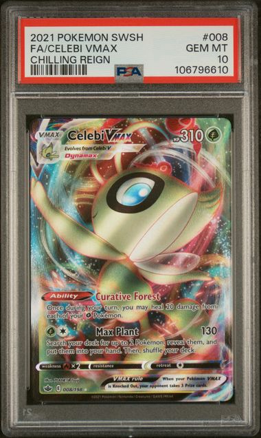 Celebi VMAX 008/198 Chilling Reign PSA 10 106796610