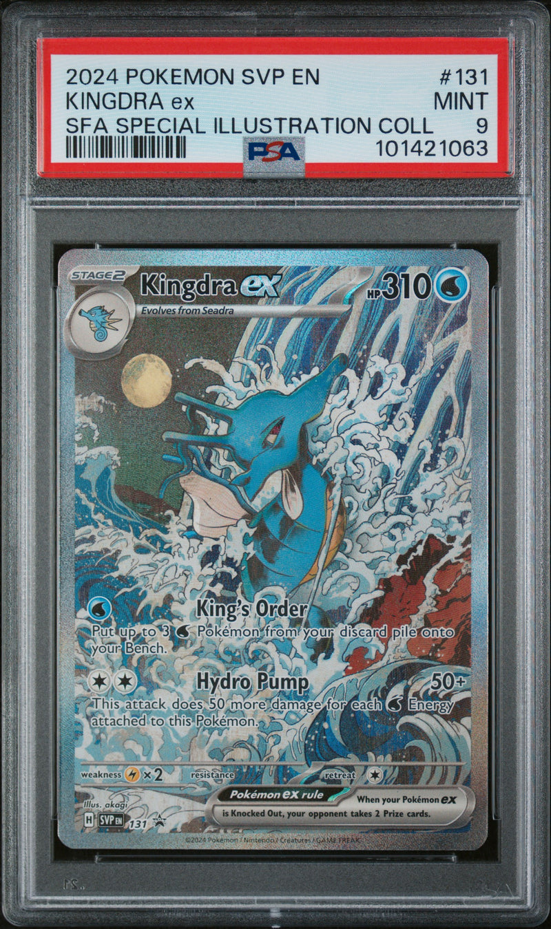Kingdra ex 131 Shrouded Fable Black Star Promo PSA 9 101421063