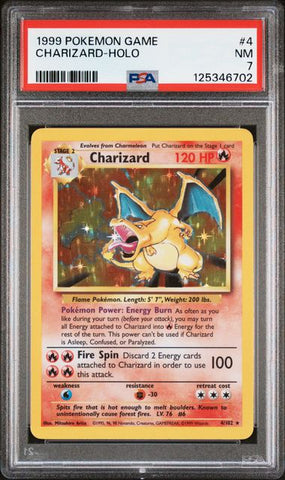 Charizard - Holo 4/102 Base Set PSA 7 125346702