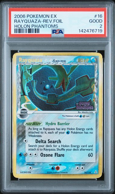 Rayquaza - Rev. Holo 16/110 Holon Phantoms PSA 2 142476719