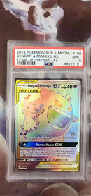 Gengar & Mimikyu GX 186/181 Sun & Moon: Team Up PSA 9 48212191
