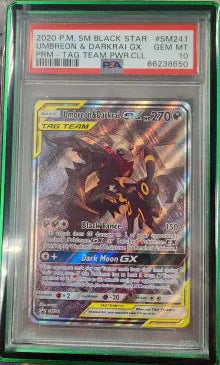 Umbreon & Darkrai GX SM241 Sun & Moon: Black Star PSA 10 66238650