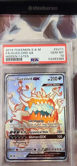 Guzzlord GX SV71/SV94 Hidden Fates PSA 10 53283389