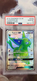 Espeon GX SV60/SV94 Sun & Moon: Hidden Fates PSA 10 48212178