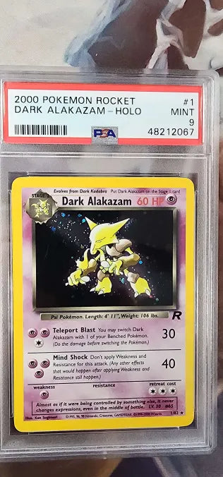 Dark Alakazam 1/82 Team Rocket PSA 9 48212067