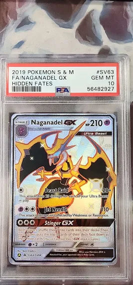 Naganadel GX SV63/SV94 Hidden Fates PSA 10 56482927