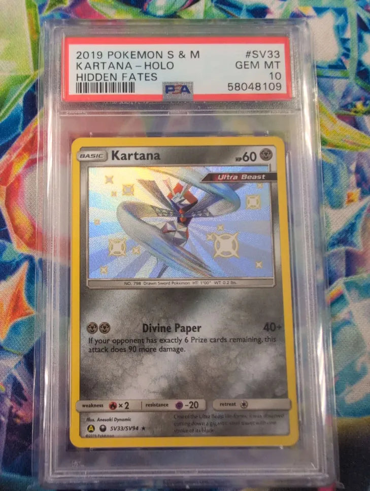 Kartana SV33/SV94 Hidden Fates PSA 10 58048109