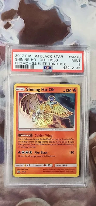 Shining Ho-Oh SM70 Sun & Moon Black Star Promos PSA 9 48212135