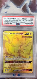 Ultra Necrozma GX 78/70 Sun & Moon: Dragon Majesty PSA 10 48212107