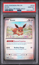 Eevee (Poke Ball) 074/131 Prismatic Evolutions PSA 10 135123671