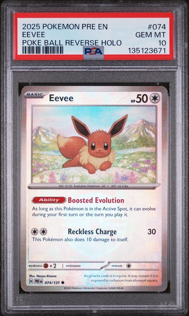 Eevee (Poke Ball) 074/131 Prismatic Evolutions PSA 10 135123671