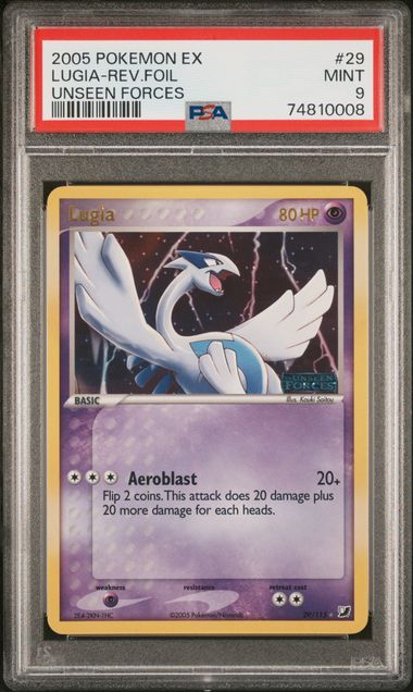 Lugia 29/115 EX Unseen Forces Reverse PSA 9 74810008