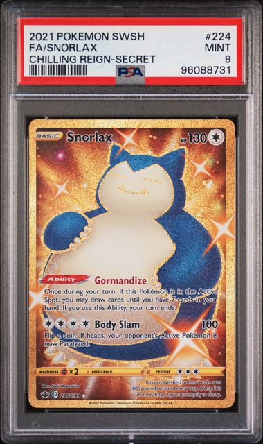 Snorlax 224/198 Chilling Reign PSA 9 96088731