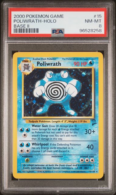 Poliwrath 15/130 Base Set 2 PSA 8 96528258