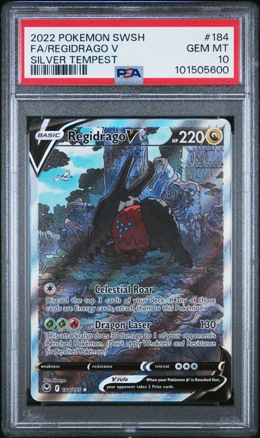 Regidrago V 184/195 Silver Tempest PSA 10 101505600