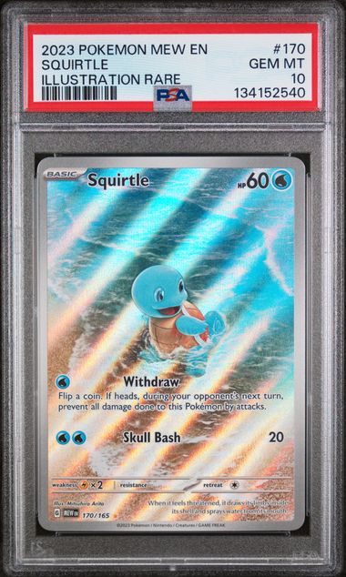 Squirtle 170/165 S&V 151 PSA 10 134152540