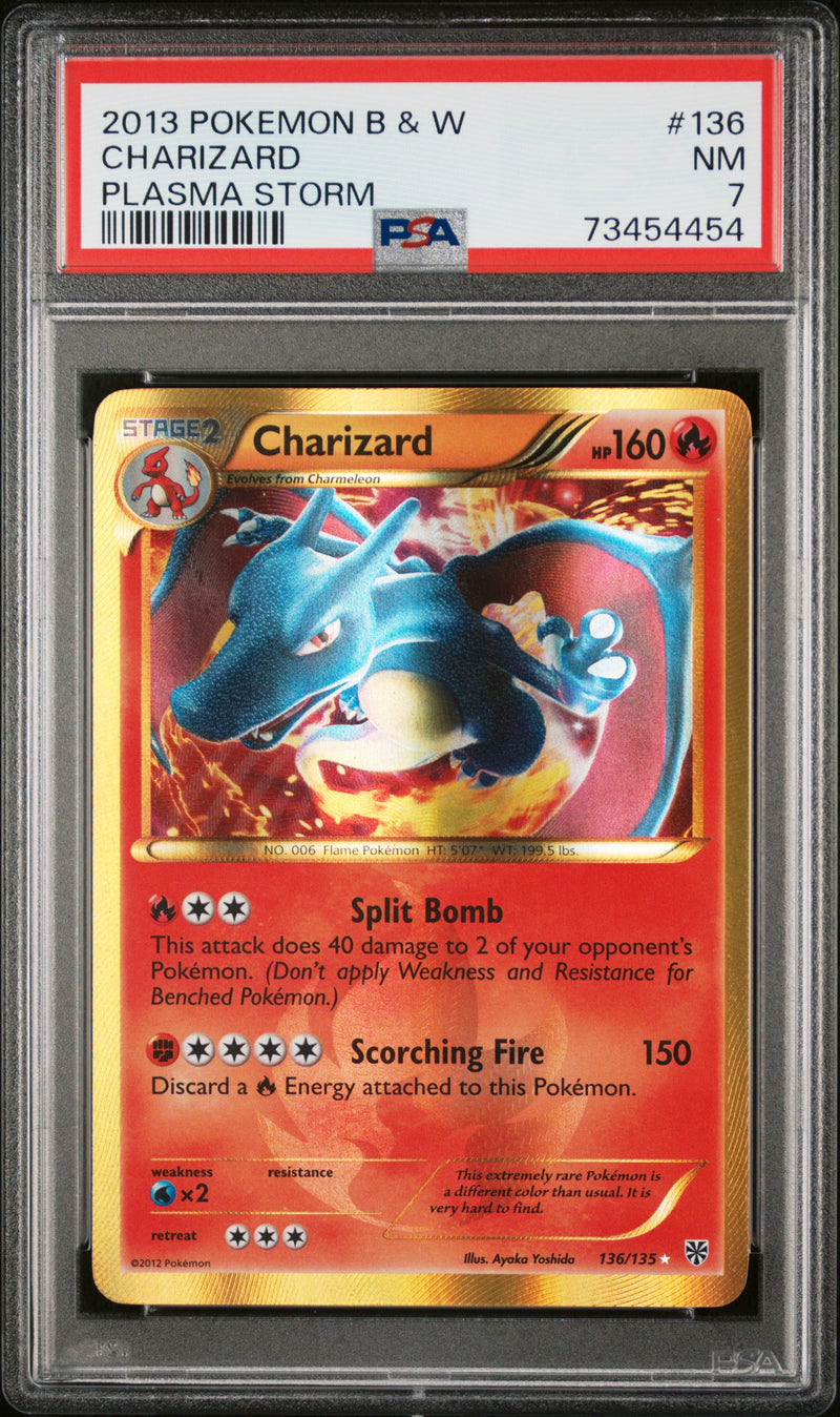 Charizard 136/135 Plasma Storm PSA 7 73454454