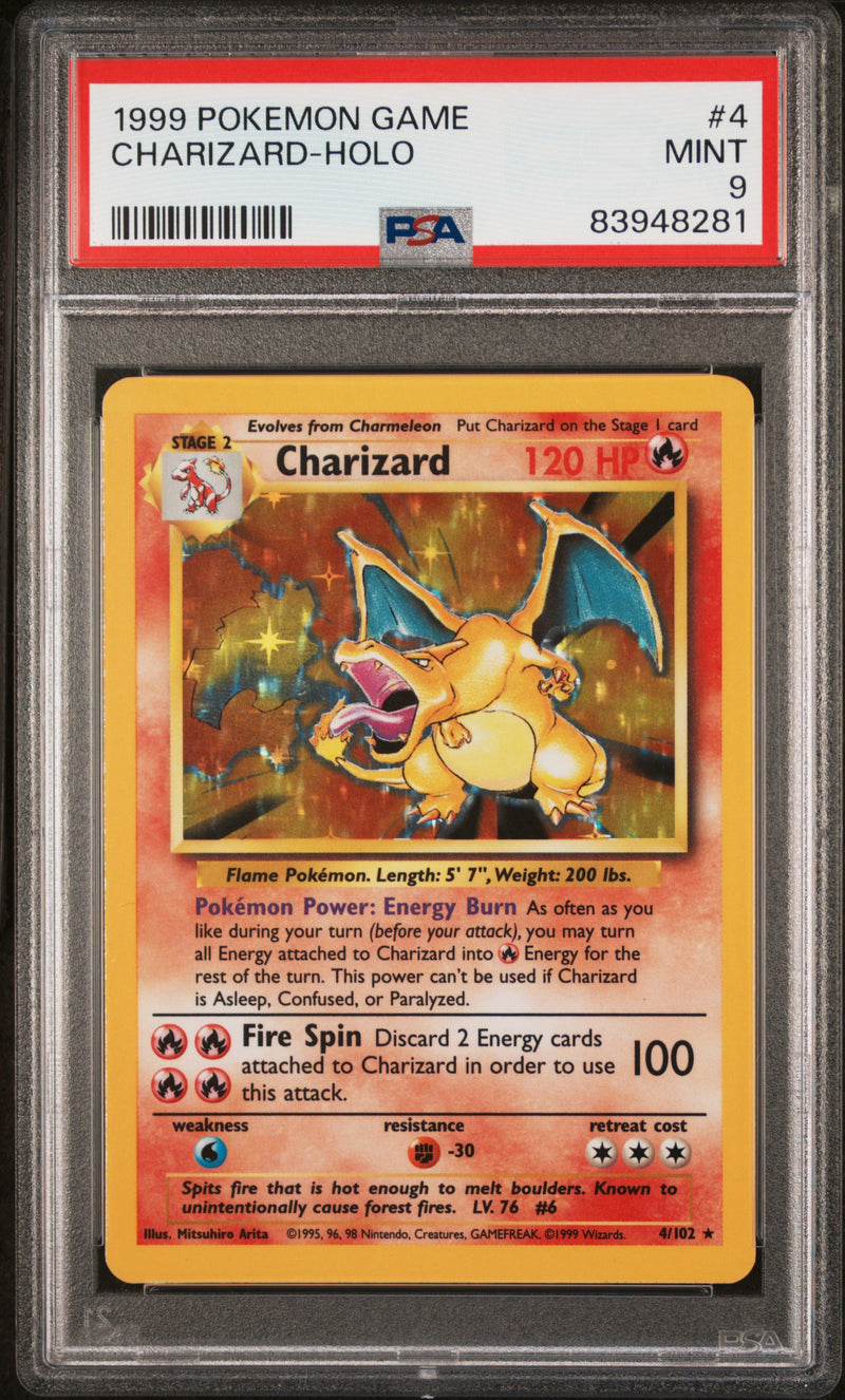 Charizard 4/102 Base Set PSA 9 83948281