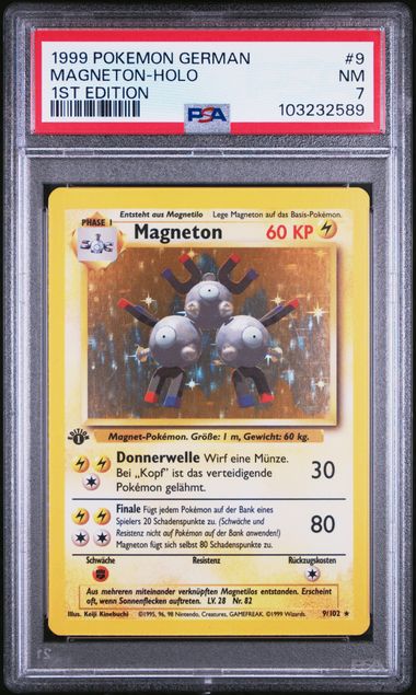 Magneton 9/102 GER Base Set 1st Edition PSA 7 103232589
