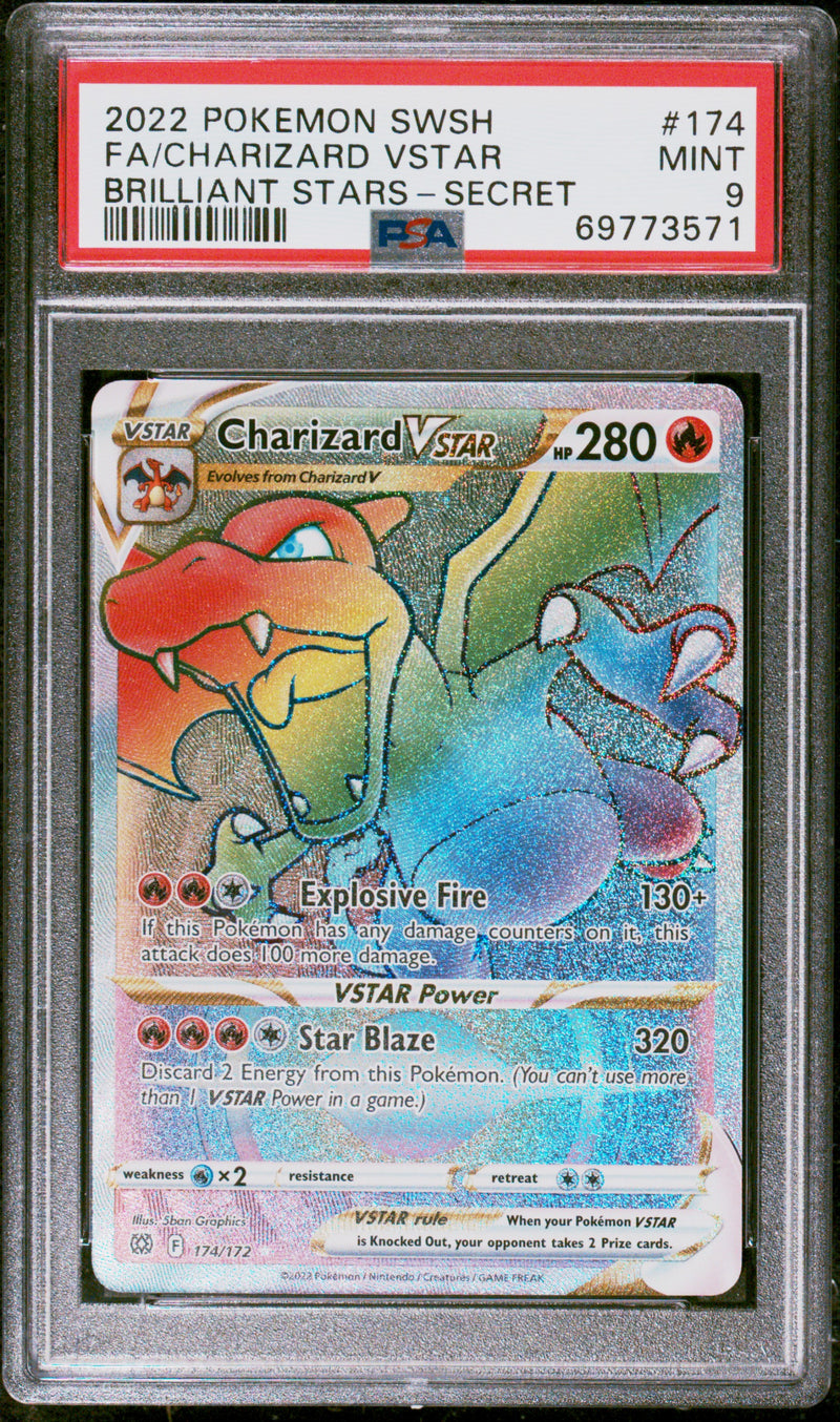 Charizard Vstar 174/172 Brilliant Stars PSA 9 69773571