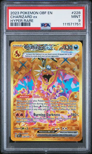 Charizard ex 228/197 Obsidian Flames PSA 9 111571751