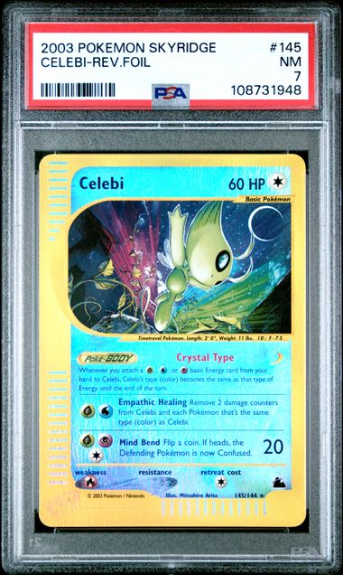 Celebi - Rev. Holo 145/144 Skyridge PSA 7 108731948