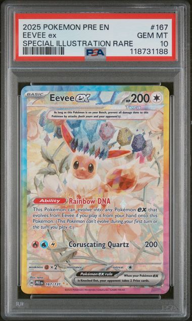 Eevee  ex 167/131 Prismatic Evolutions PSA 10 118731188