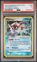 Vaporeon Gold Star 102/108 EX Power Keepers PSA 3 93234411
