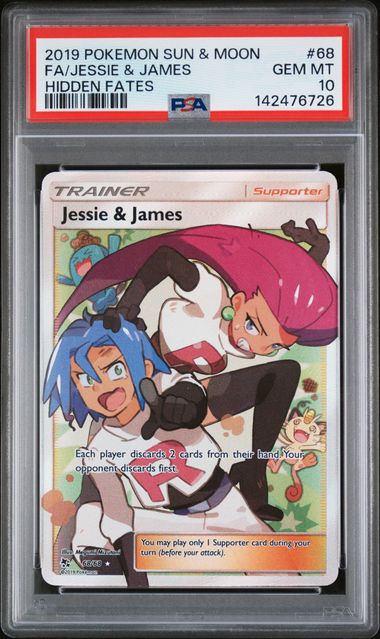 Jessie & James 68/68 Hidden Fates PSA 10 142476726