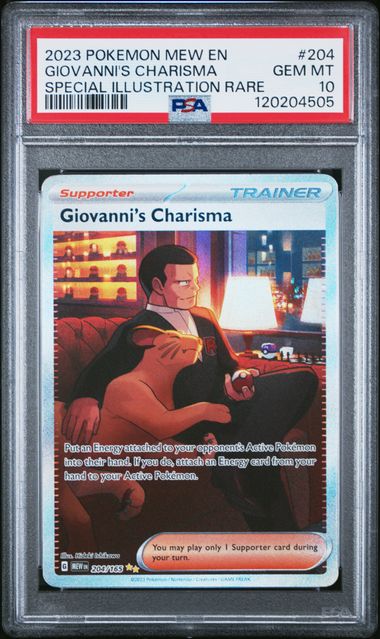 Giovanni's Charisma 204/165 151 Special Illustration Rare PSA 10 120204505