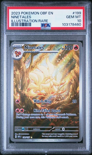 Ninetales 199/197 Obsidian Flames PSA 10 103178460