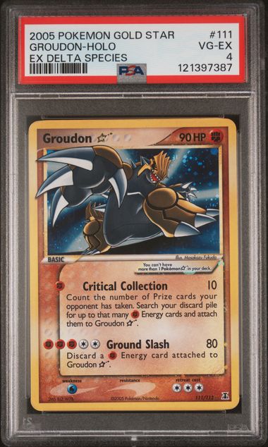Groudon Gold Star 111/113 Delta Species PSA 4 121397387