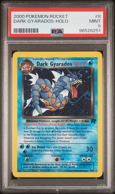 Dark Gyarados 8/82 Team Rocket Unlimited PSA 9 96528251