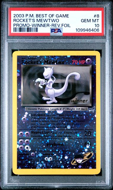 Rocket's Mewtwo (8) Best of Game Winner PSA 10 109946406