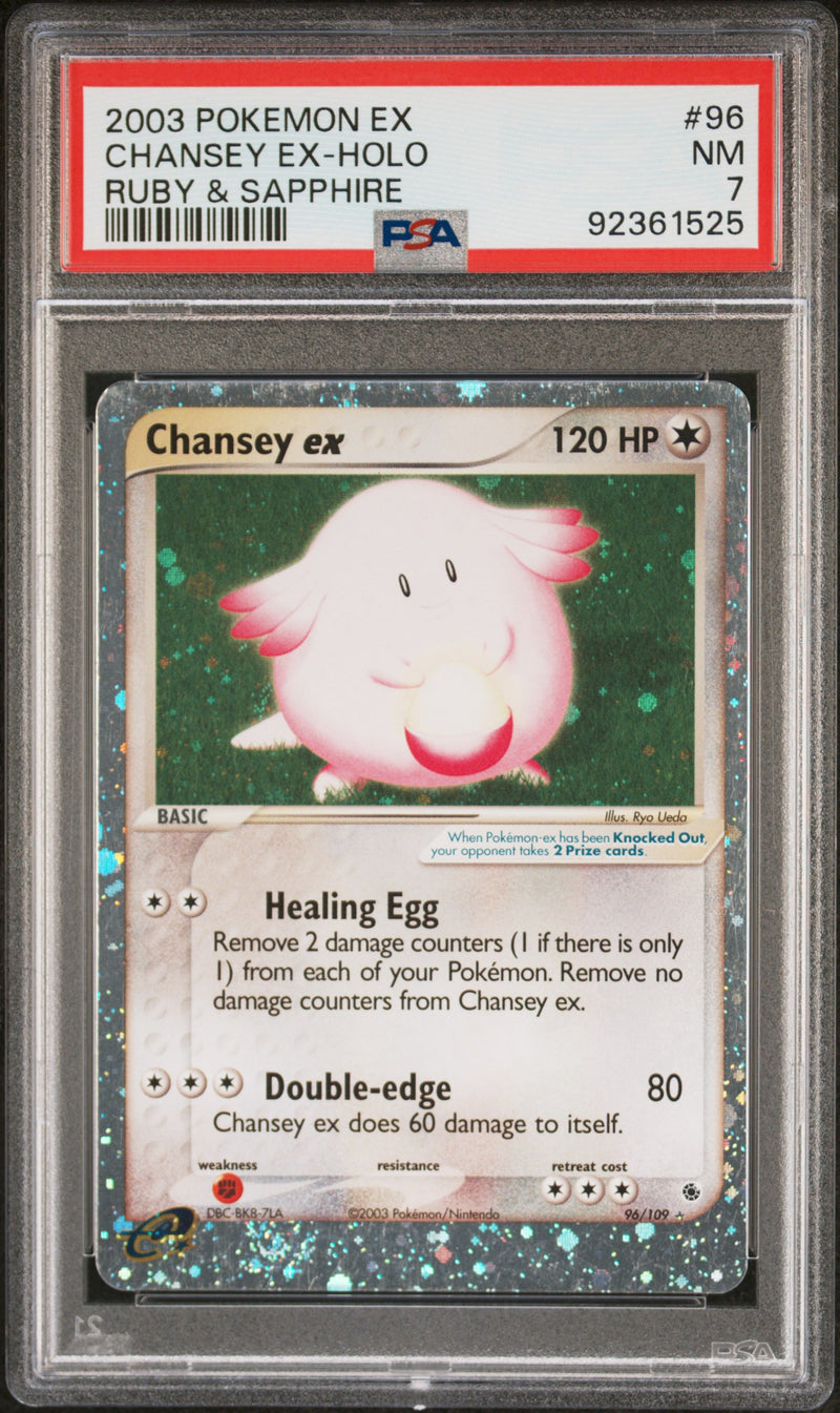 Chansey ex 96/109 Ruby and Sapphire PSA 7 92361525