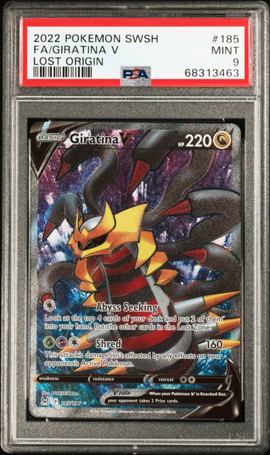 Giratina V 185/196 Lost Origin PSA 9 68313463