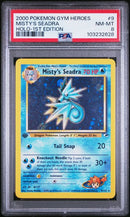 Misty's Seadra 9/132 Gym Heroes 1st Edition PSA 8 103232628