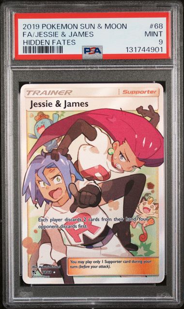 Jessie & James 68/68 Hidden Fates PSA 9 131744901