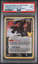 Umbreon Gold Star 17/17 Celebrations Classic Collection PSA 9 138750424