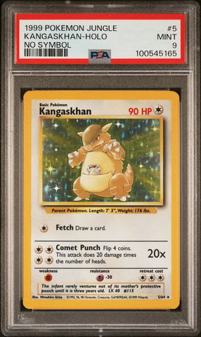 Kangaskhan - Holo 5/64 Jungle No Symbol PSA 9 100545165