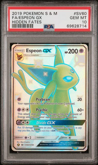 Espeon GX SV60/SV94 Hidden Fates PSA 10 69628714