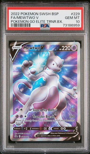 Mewtwo V SWSH229 Black Star Promo PSA 10 73186959