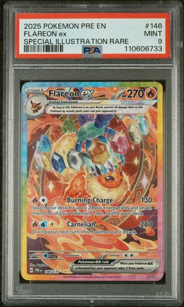Flareon ex 146/131 Prismatic Evolution PSA 9 110606733