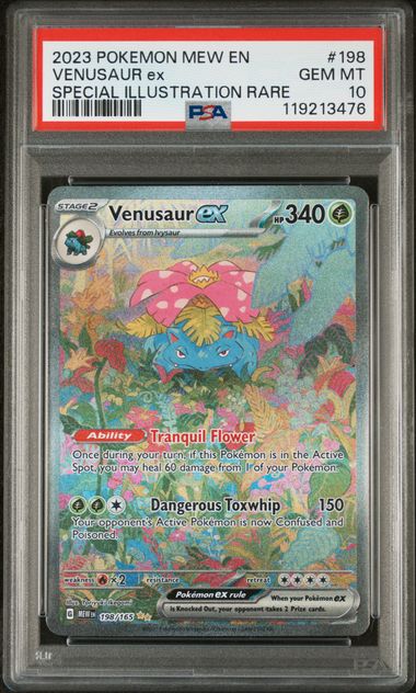 Venusaur ex 198/165 S&V: 151 PSA 10 119213476