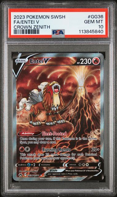 Entei V GG36/GG70 Crown Zenith PSA 10 113845840