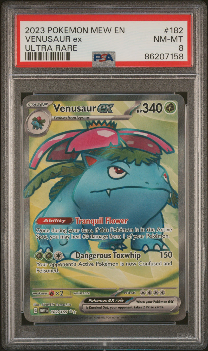Venusaur ex 182/165 Pokemon 151 PSA 8 86207158